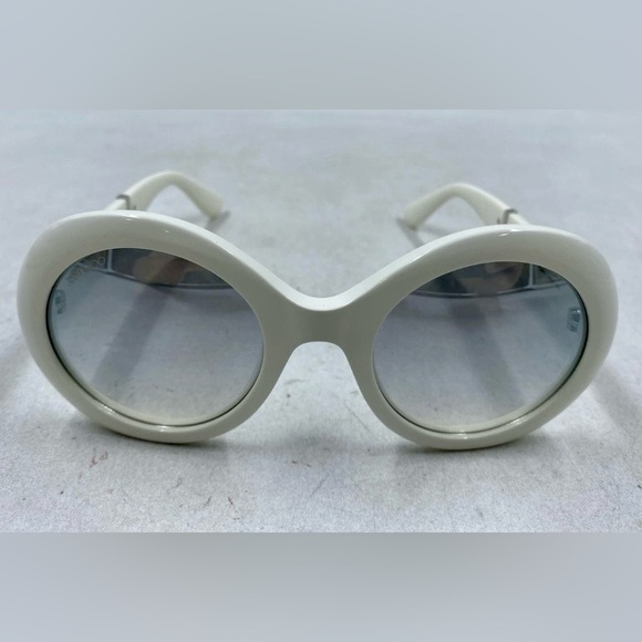 Jimmy Choo WENDY/S White Oversized Round Sunglasses | Italy - Picture 4 of 8